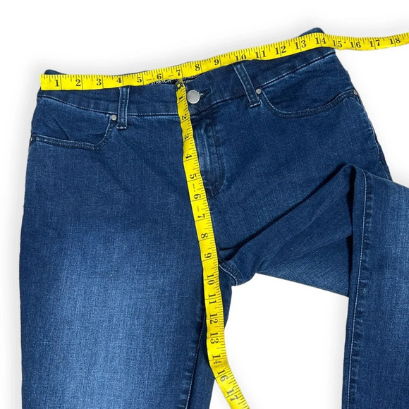 Chicos girlfriend ankle jeans zebra cuffs size 4 - Picture 4 of 6